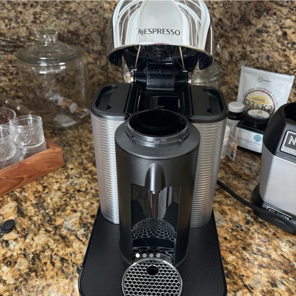 Nespresso Silver and Black Coffee Machine